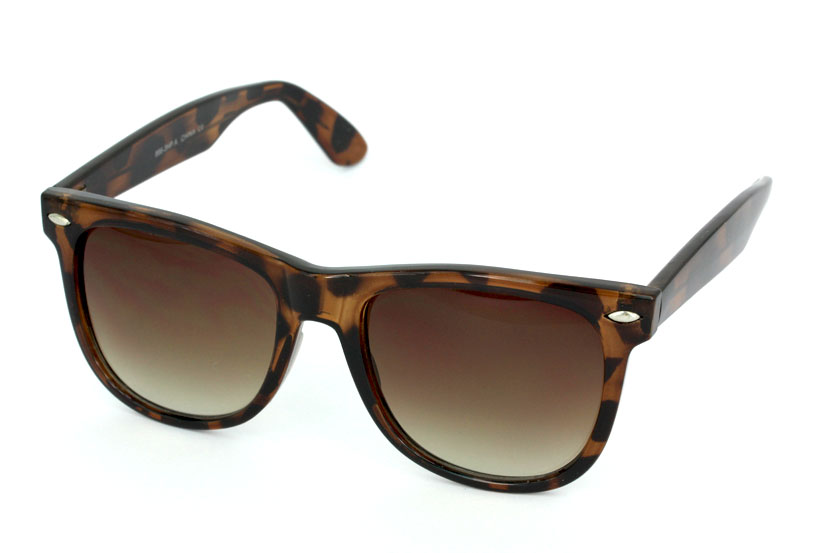 Wayfarer solbrille i lys skildpaddebrun - Design nr. 544