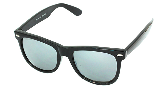 Wayfarer i sort med spejl glas - Design nr. 630