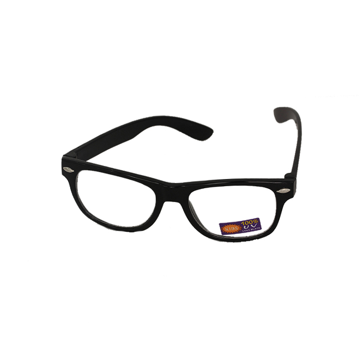 Sort wayfarer børnebrille 