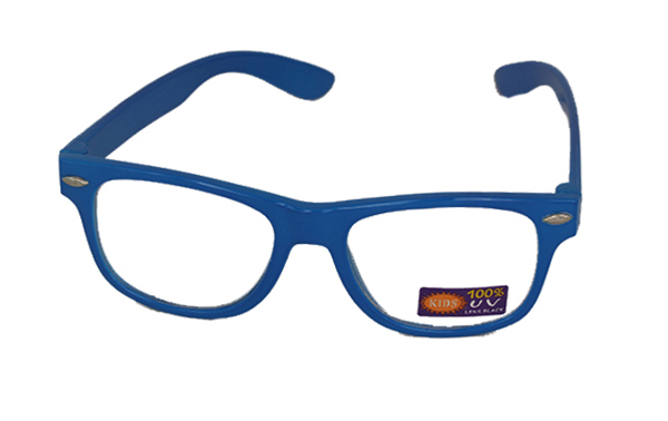 Blå wayfarer børnebrille - Design nr. 936