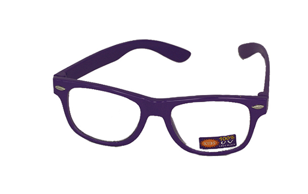 Børnebrille i lilla wayfarer - Design nr. 937